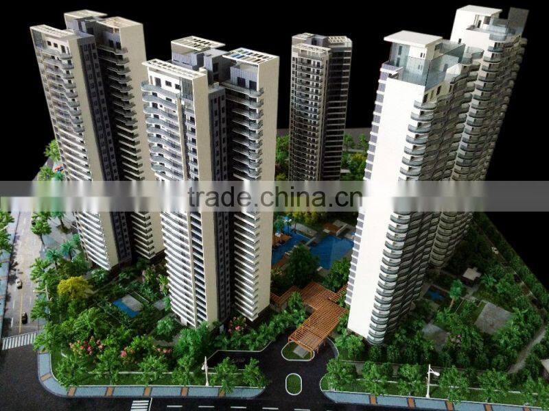Service Flat Maquette building architectural scale model maker