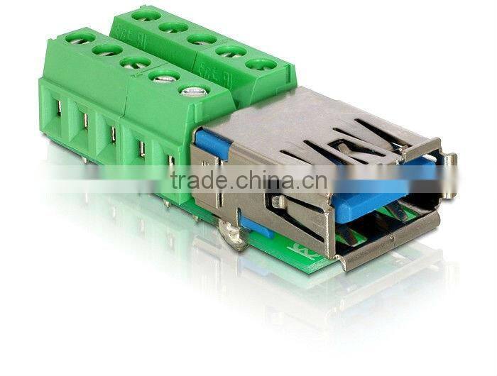HDB15 Pin terminal block 5.0 pitch terminal connector with PCB