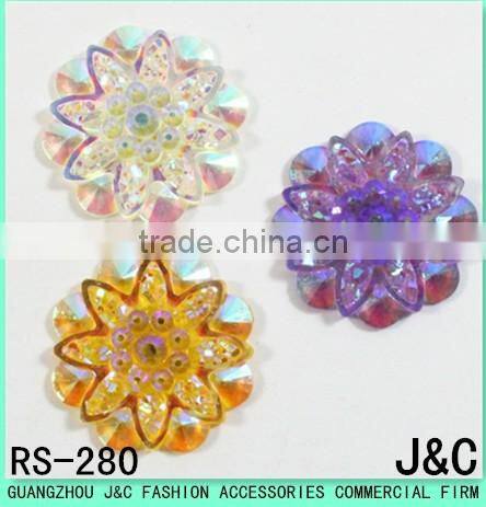 25 flower-shaped AB color Acrylic stone