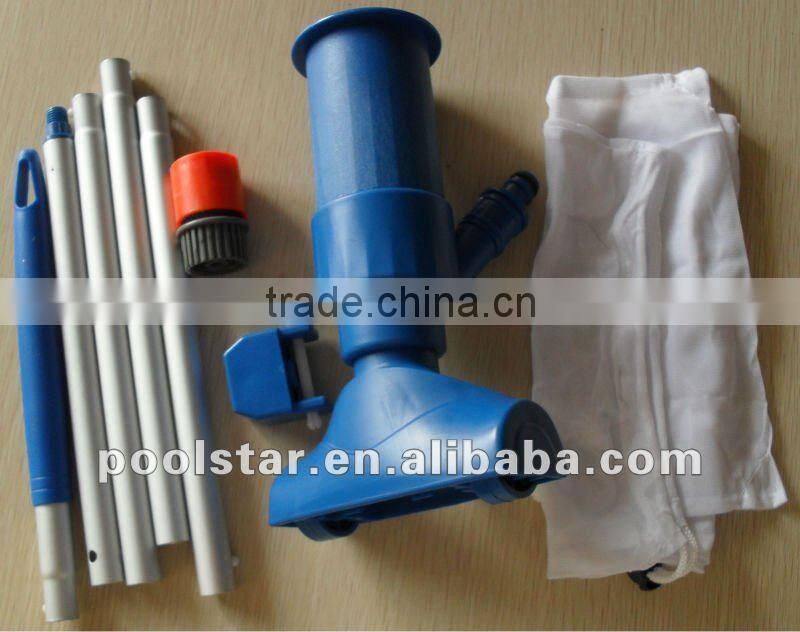 Swimming Pool Cleaning Equipment P1101, Jet Vac Kit w/ 5 Section Aluminum Tubes of 48"/120cm