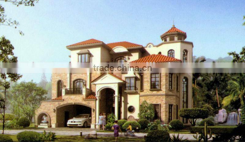 prefab steel structure building / house/villa