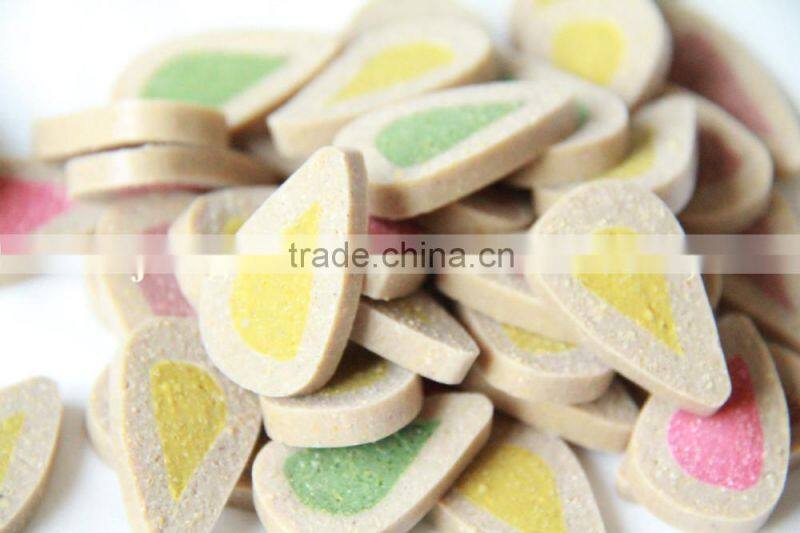 dog food dental treats pieces shaped water-drops