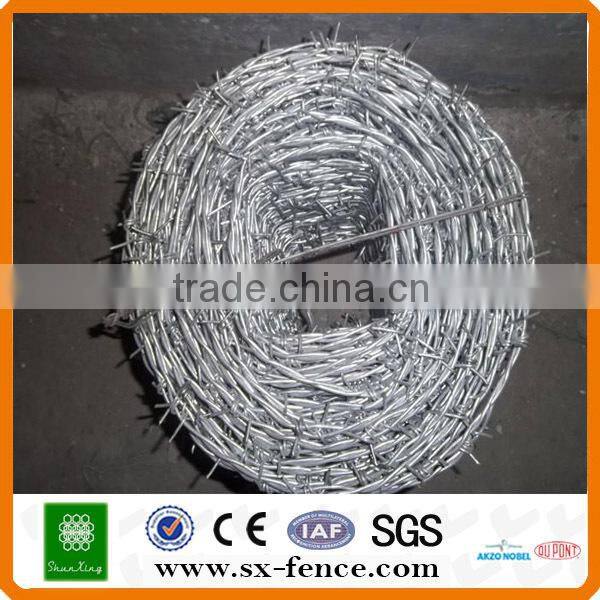 ISO,SGS,BV professional manufacturer Galvanized Barbed Wire Price