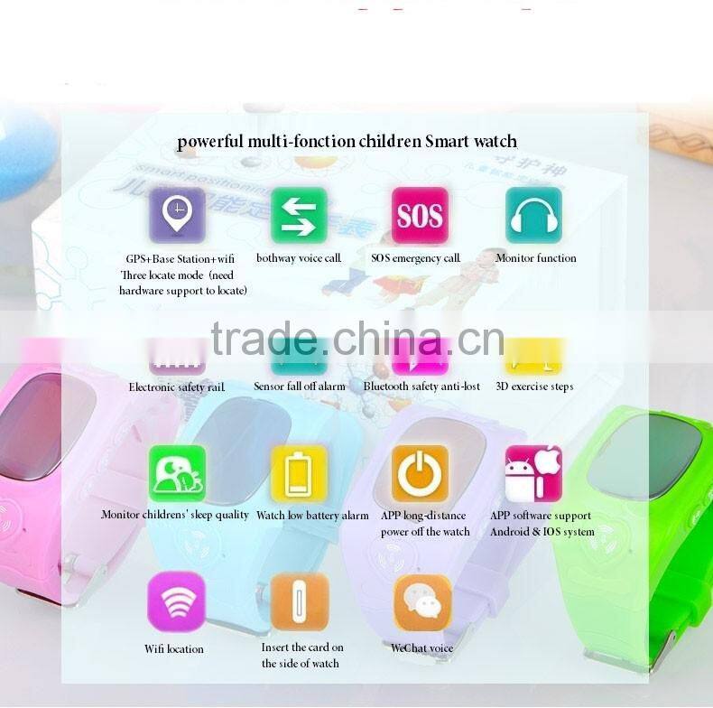 Hot sale emergency children Kids waterproof GPS tracker security smart wrist watch