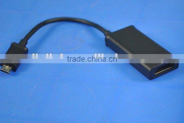 Hot sales!Micro USB MHL Adapter,compatible for SAMSUNG,HTC smart mobile phone and Tablet PC