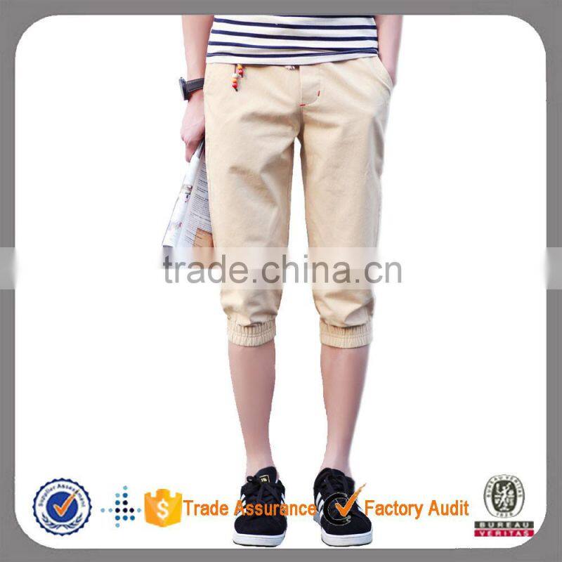 Wholesale hip hop drop crotch fashion custom cotton men jogger shorts