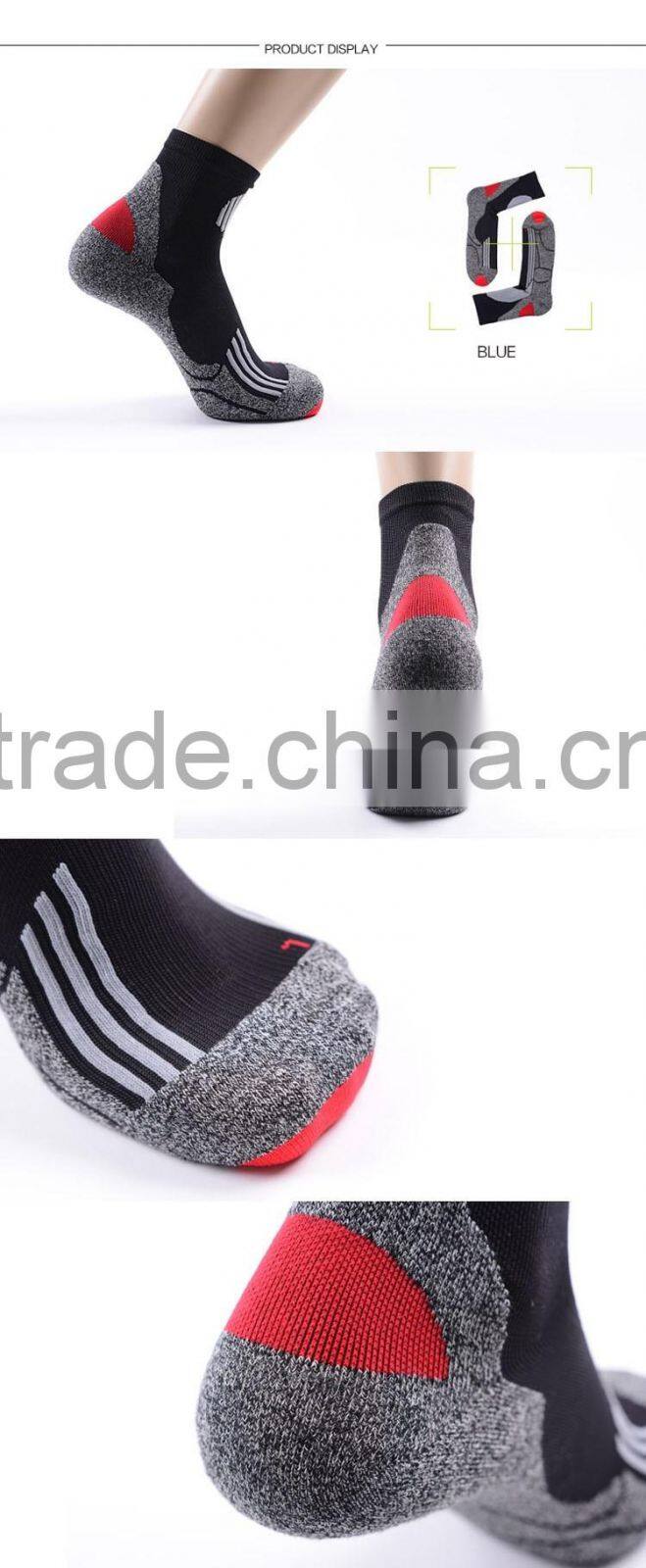 compression socks coolmax with wool loop for men sports running