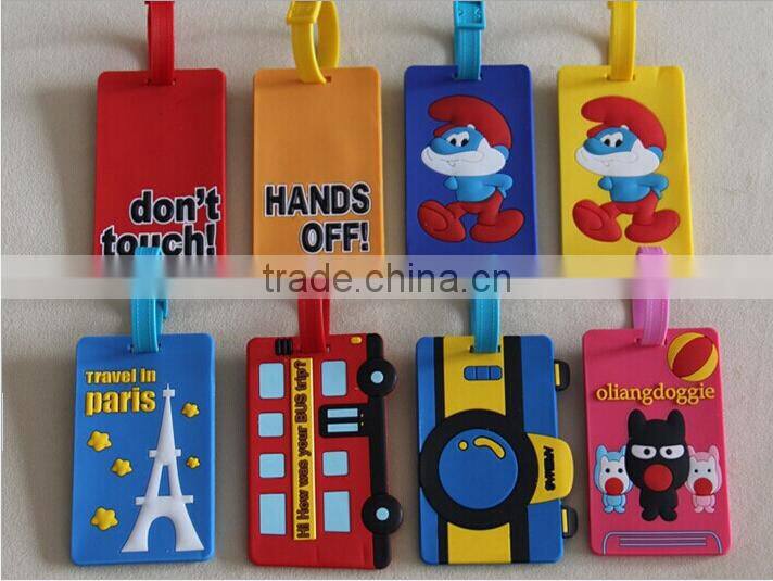 Full Color Print hard plastic Luggage Tag