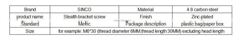 M8*16-M8*120 Plat round head screw, Furniture hexagon screw
