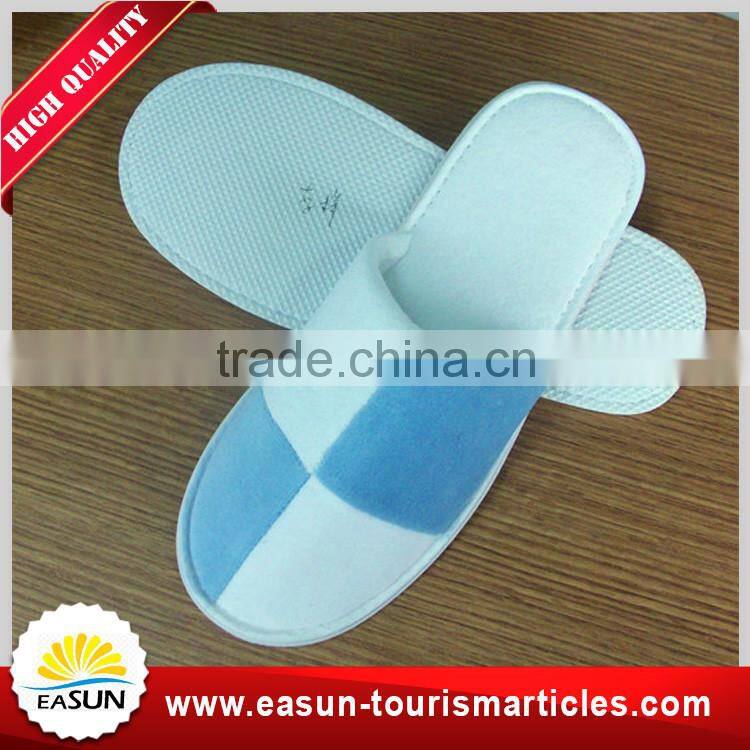 Disposable newest style terry waffle five star luxury hotel slippers