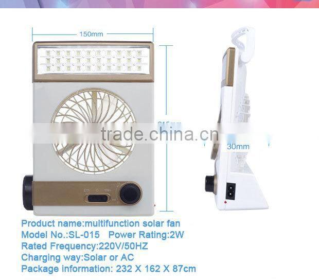 New technology products Printing logo solar dc fan