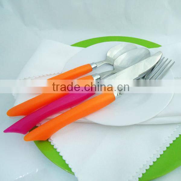 Pink Handled Stainless Flatware