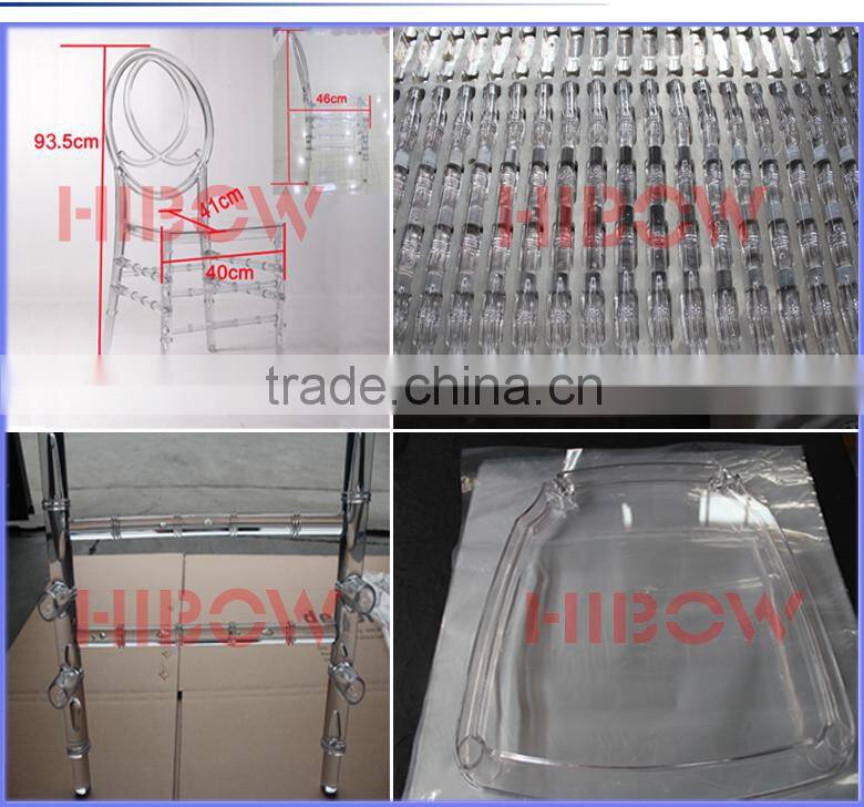 china transparent acrylic wedding phoenix chair resin