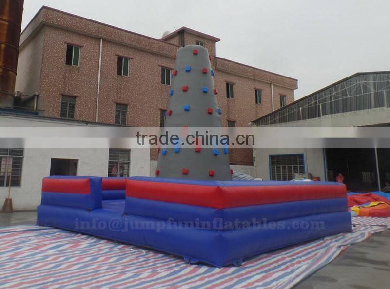 High quality Inflatable Climb Wall for children 1000D durable PVC Rocking climbing wall