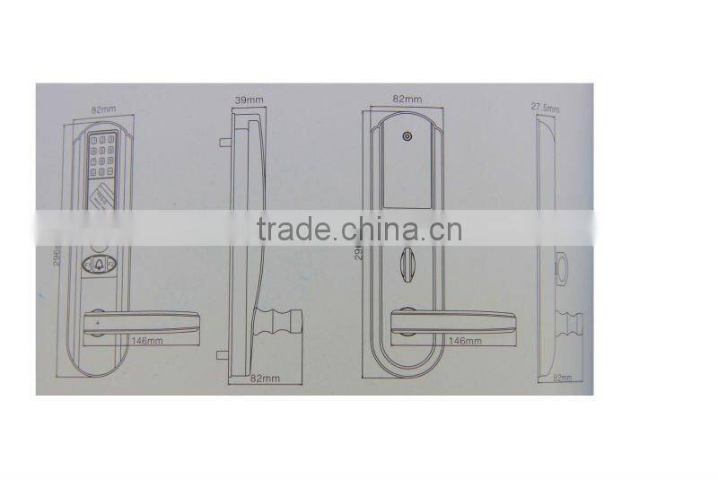 Biometric Fingerprint Lock with Pinpad and Keys