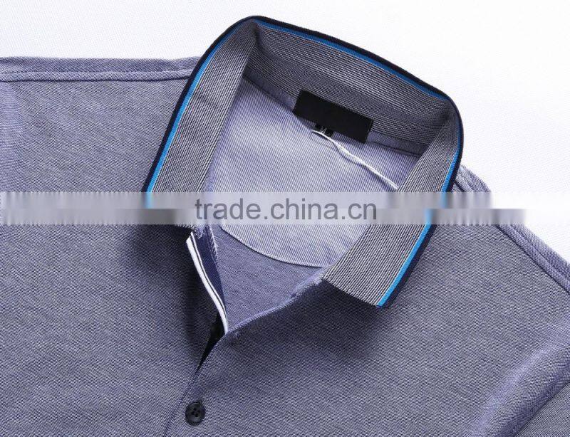 2016 Casual Solid Slim Fit Cotton Polo Shirts Short Sleeve for Business Men