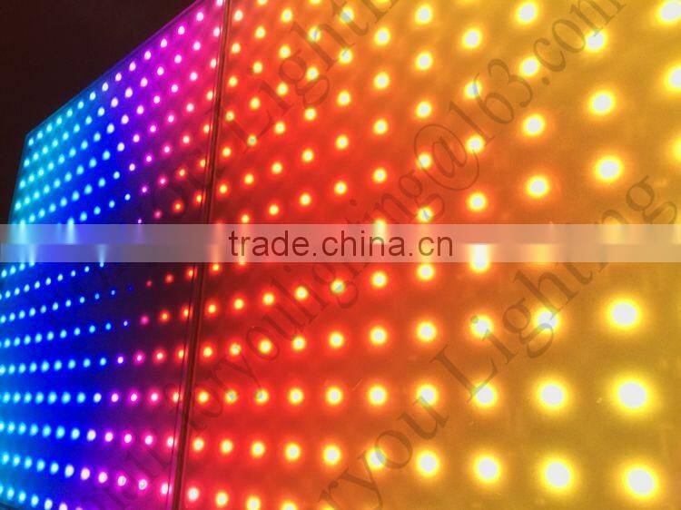 Highest Definition 15x15 Pixel Dot Stage Disco DJ Wedding Party NightClub DMX RGB Digital Anti-slip LED Dance Floor