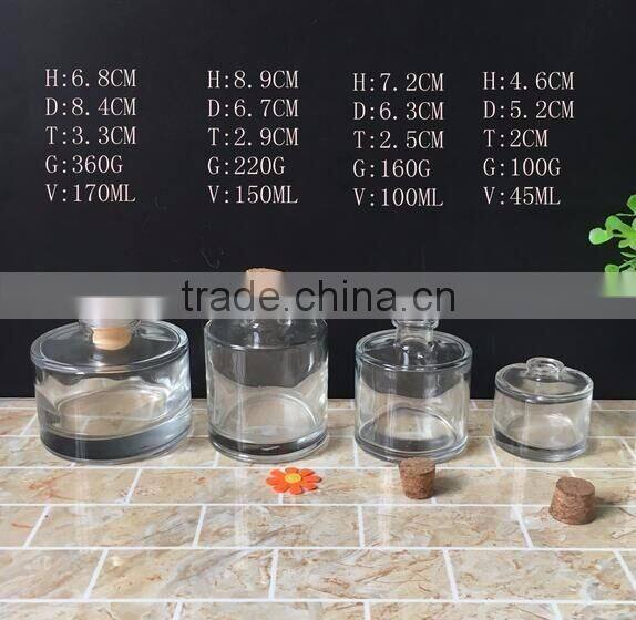 4 oz clear Reed Diffuser Glass Bottle Jar Aromatherapy bottle