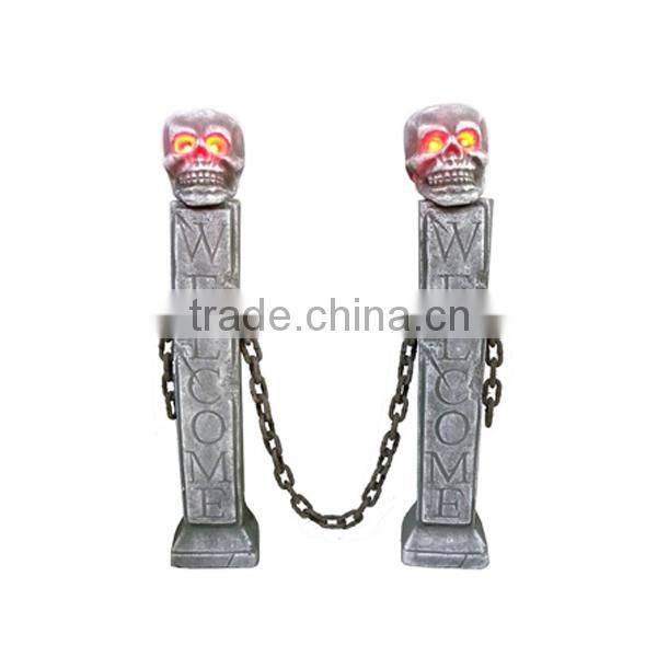 2016 hotsale Halloween decoration barrier with light up post