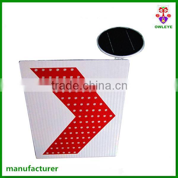 Solar Led Security Warning Signal Light,Solar Traffic LED Arrow board