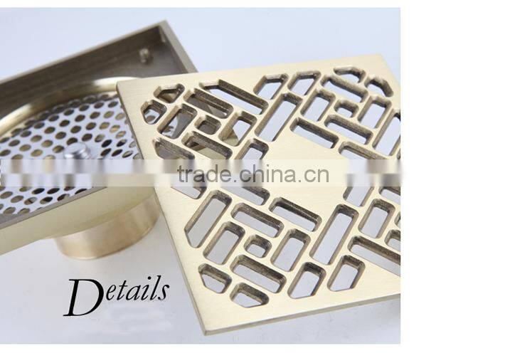 2014 Hot sell Bathroom Brass Floor Strainer Drain/10cm 4 inch Drainer /Floor drain top quality bathroom accessories