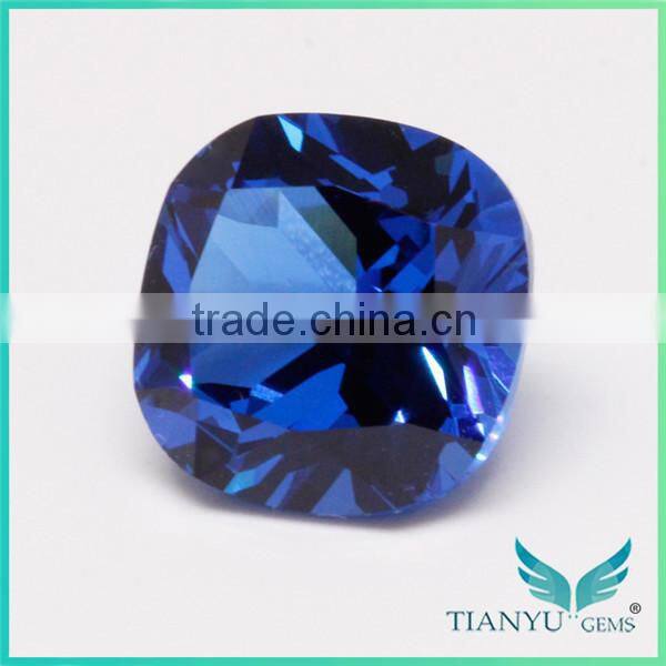 Wuzhou Gems Processing Loose 112# Burma Blue Synthetic Spinel Rough Gemstone