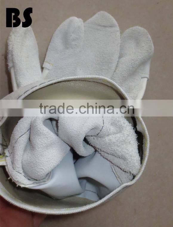 BSSAFETY short cow split leather welding safety gloves
