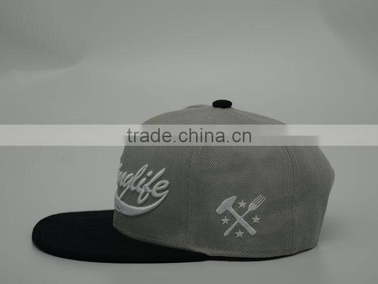 Newest design high quality 3D embroidery custom snapback caps snapback