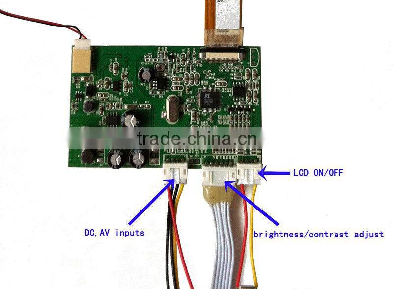 7 inch lcd tft display control board