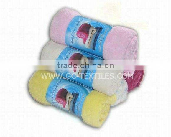 100% Polyester Solid Coral Fleece Blanket