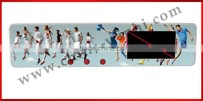 7 inch TFT restaurant memory card battery power external push button lcd advertising player mobile advertising screen
