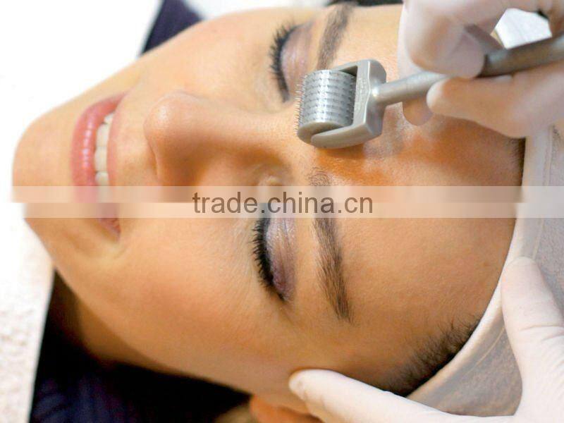 0.2-3.0 mm needles size 560nm Green light LED Derma Roller on facial skin (FB-L001)