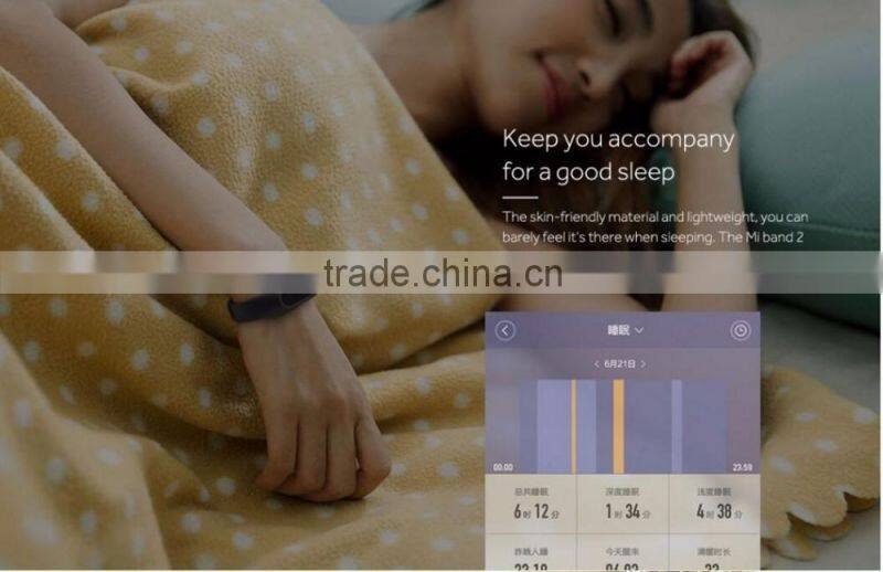 Original Xiaomi Mi Band 2 Wristband Bracelet Smart Heart Rate Fitness Tracker Monitor Bluetooth Phone Pedometer IP67 Waterproof