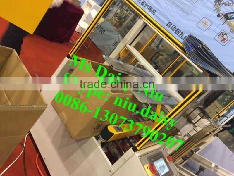 automatic carton strapping machine/paper box binding machine/box strap binding machine
