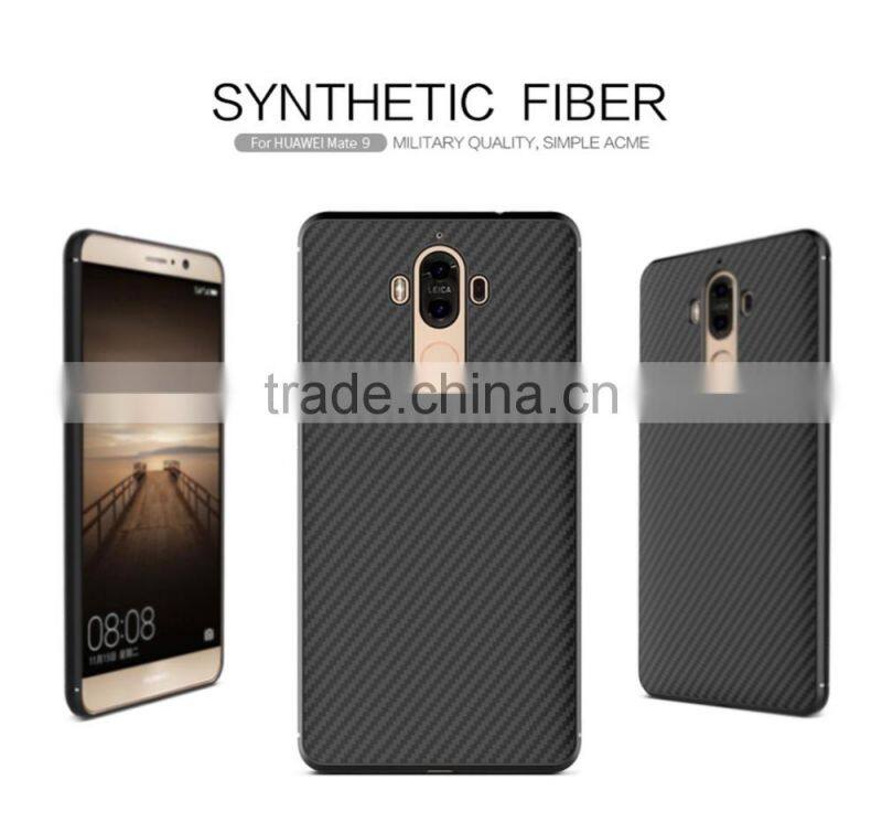 ORIGINAL NILLKIN Synthetic Fiber BACK Case For HUAWEI MATE9 IRON CASE FOR MAGNETIC CAR HOLDER CASE MILITARY CARBON FIBER CASE