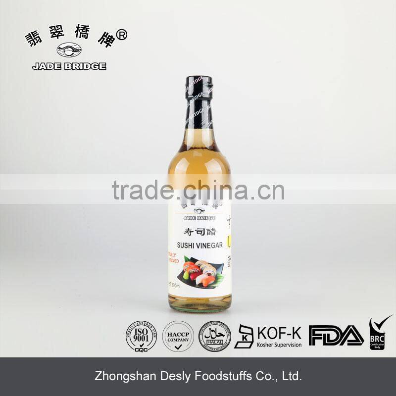 sweet organic vinegar factory Chinese natural brewed ushi vinegar 500ml