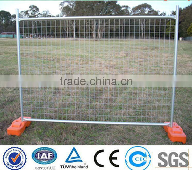 temporary metal fence/hot dipped galvanized welded wire mesh fence with pipe frame