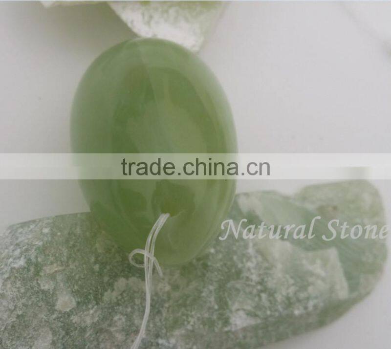 3/set polished jade eggs woman vaginal exercise kegel eggs yoni jade eggs with drilled hole