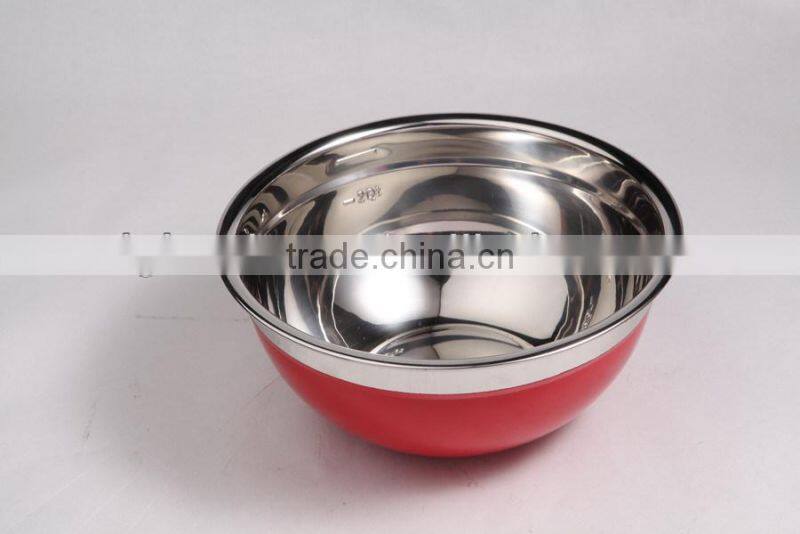 High quality large stainless steel soup bowl
