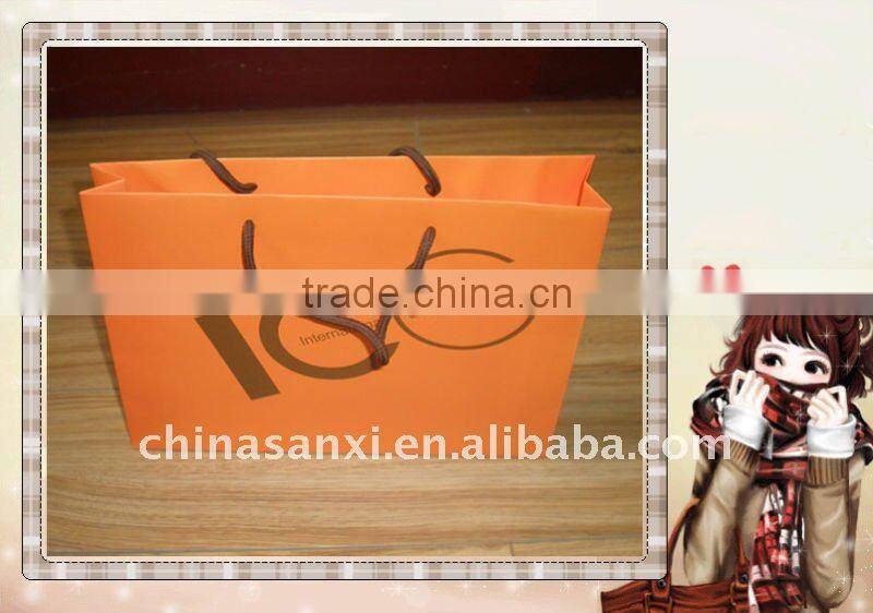 Luxury package for top brand printed paper shopping bag with OEM logo