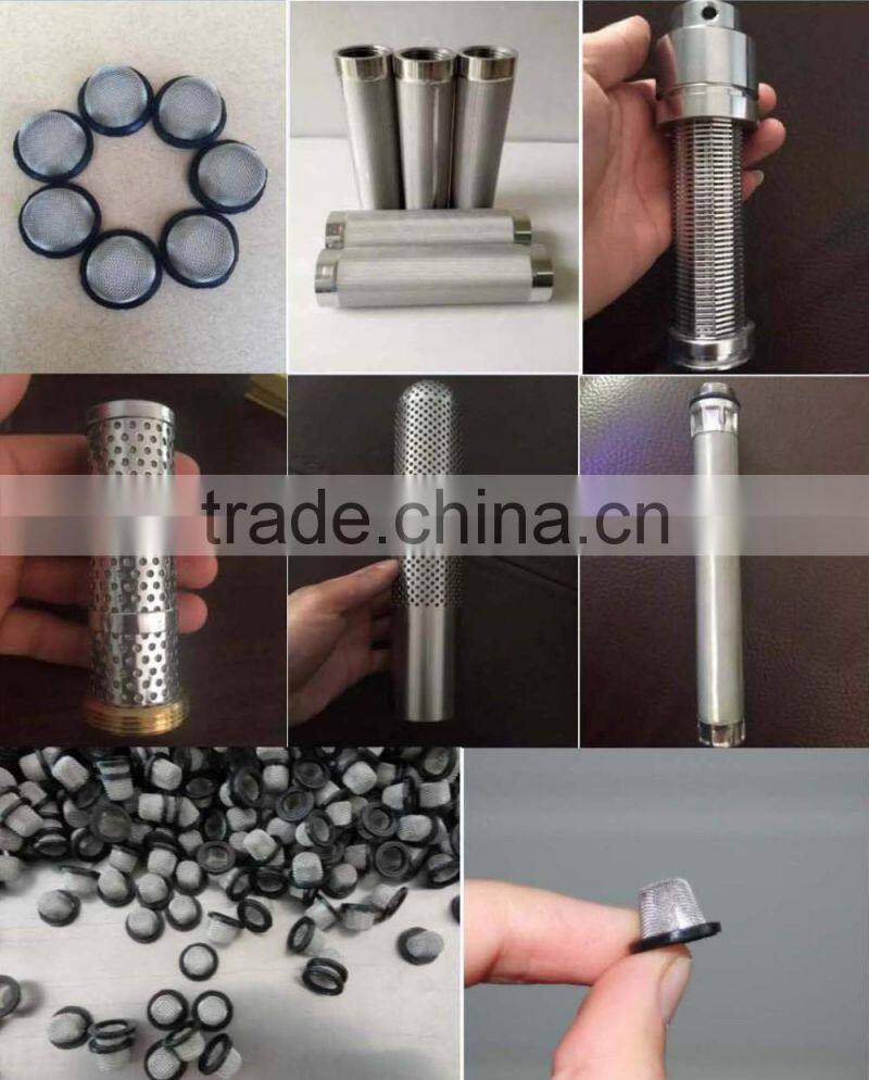 YS stainless steel perforated filter mesh tube/perforated sylinder strainer/perforated pipe strainer