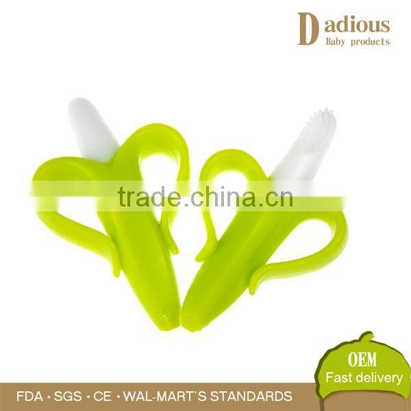 High Quality Eco-friendly Soft Silicone Banana Toothbrush