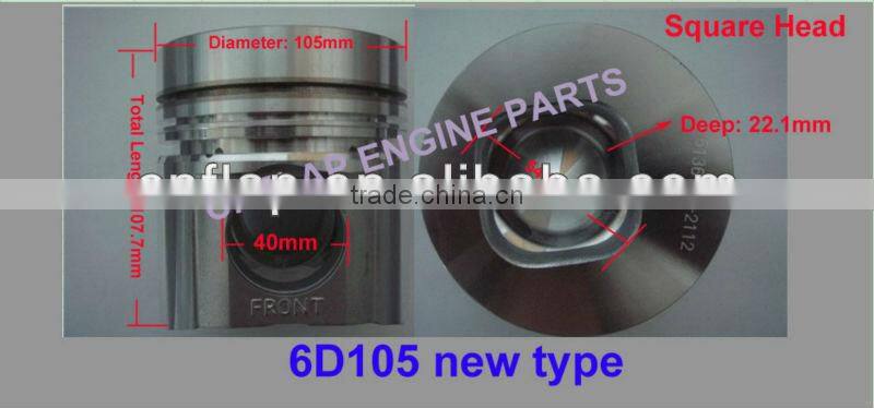 aluminum piston alloys for 6D95