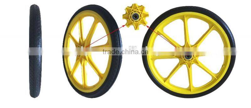 20 inch bike plastic rim polyurethane wheel for sale