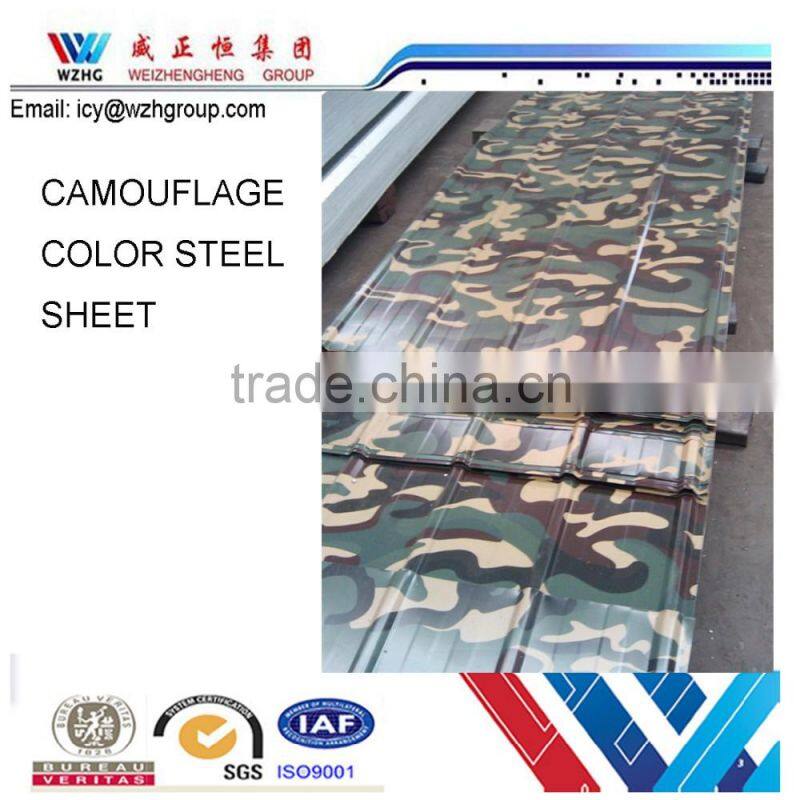 China Direct Manufacturer Promotional Colored Corrugated Steel tile for house roofing to Dubai
