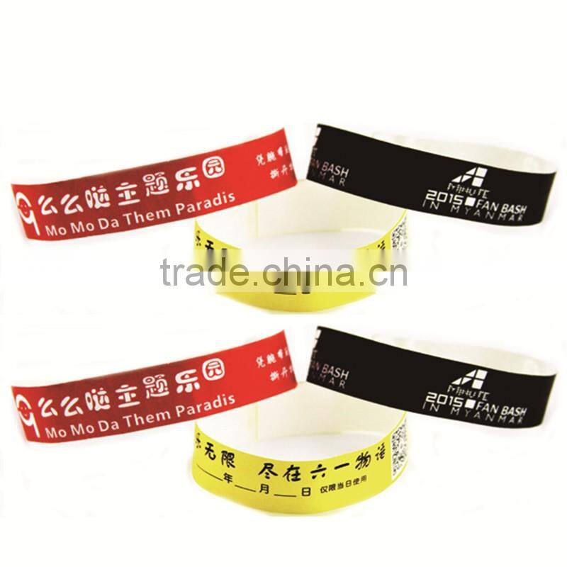 NFC chip 13.56 MHz Passive waterproof disposable rfid nfc bracelet wristband for children