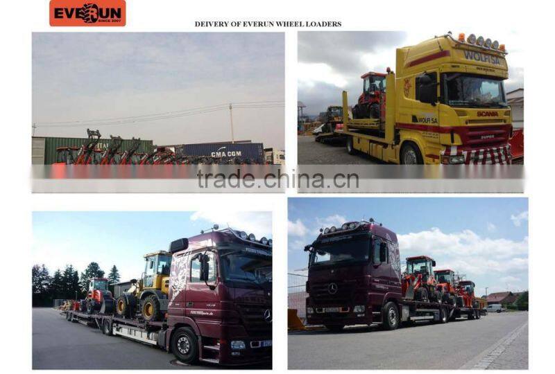 Qingdao Everun Mini Wheel Loader(2.0Ton),Construction Machinery,Articulated Loader With V Snow Blade