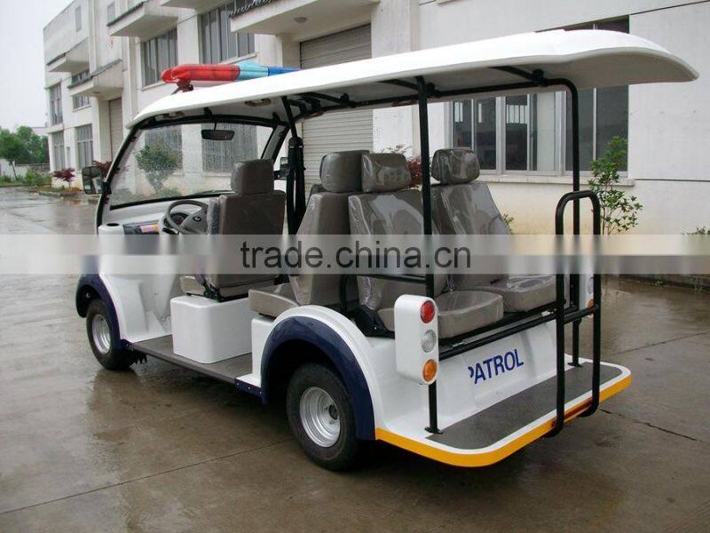 6 seater electric golf buggy for police, mini electric buggy, sightseeing electric car