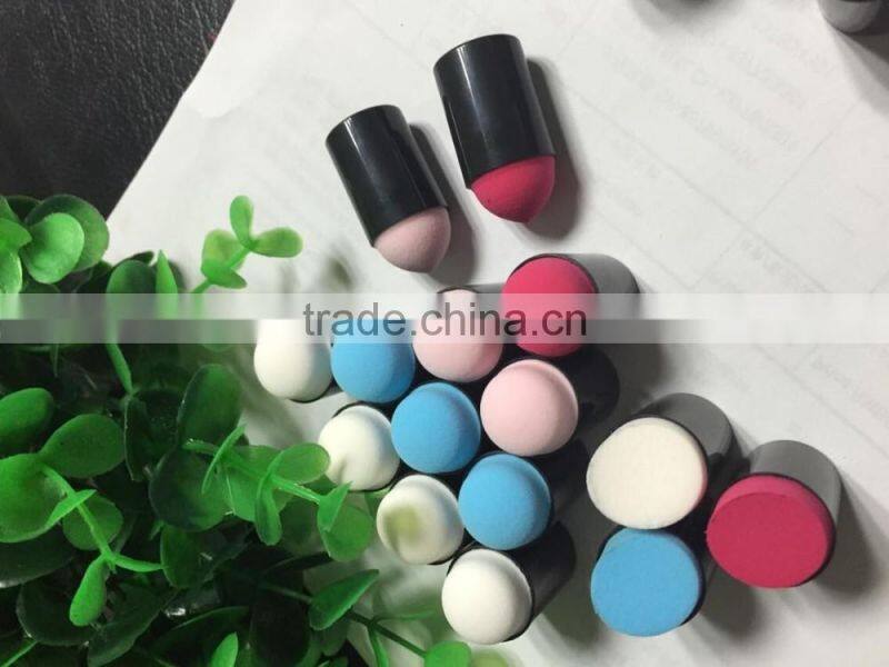 sponge makeup dauber/ sponge Dauber by finger for cosmetic tool/finger cosmetic sponge