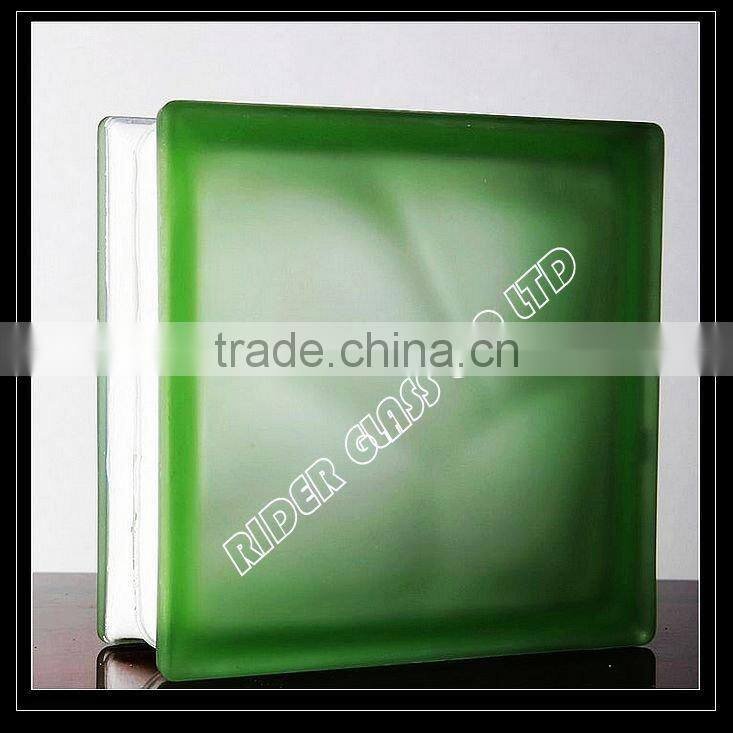 China Shandong Rider Glass Wholesale Green Parallel Glass Brick